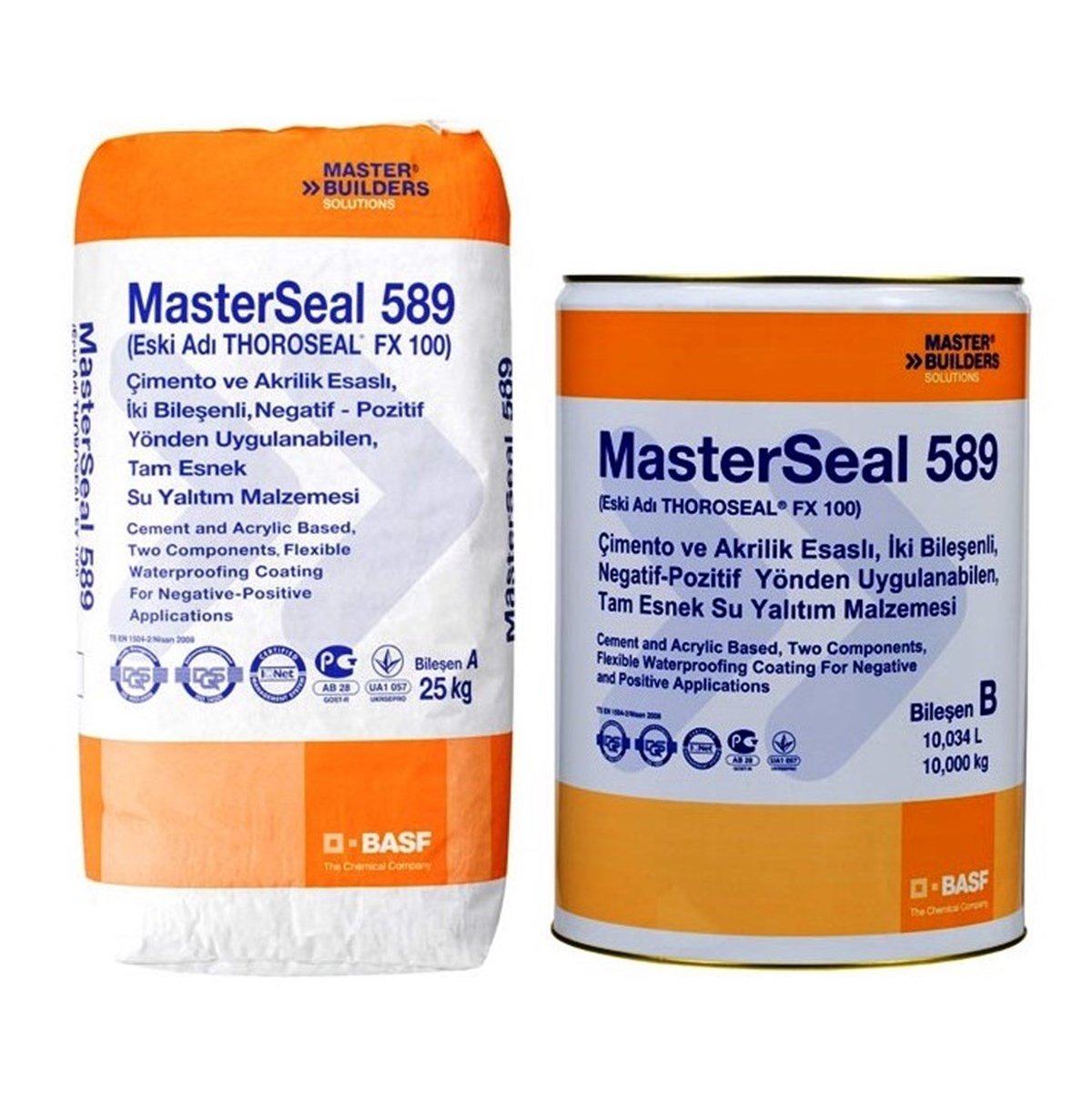    BASF MASTERSEAL 589 BEYAZ 25+8 KG SET