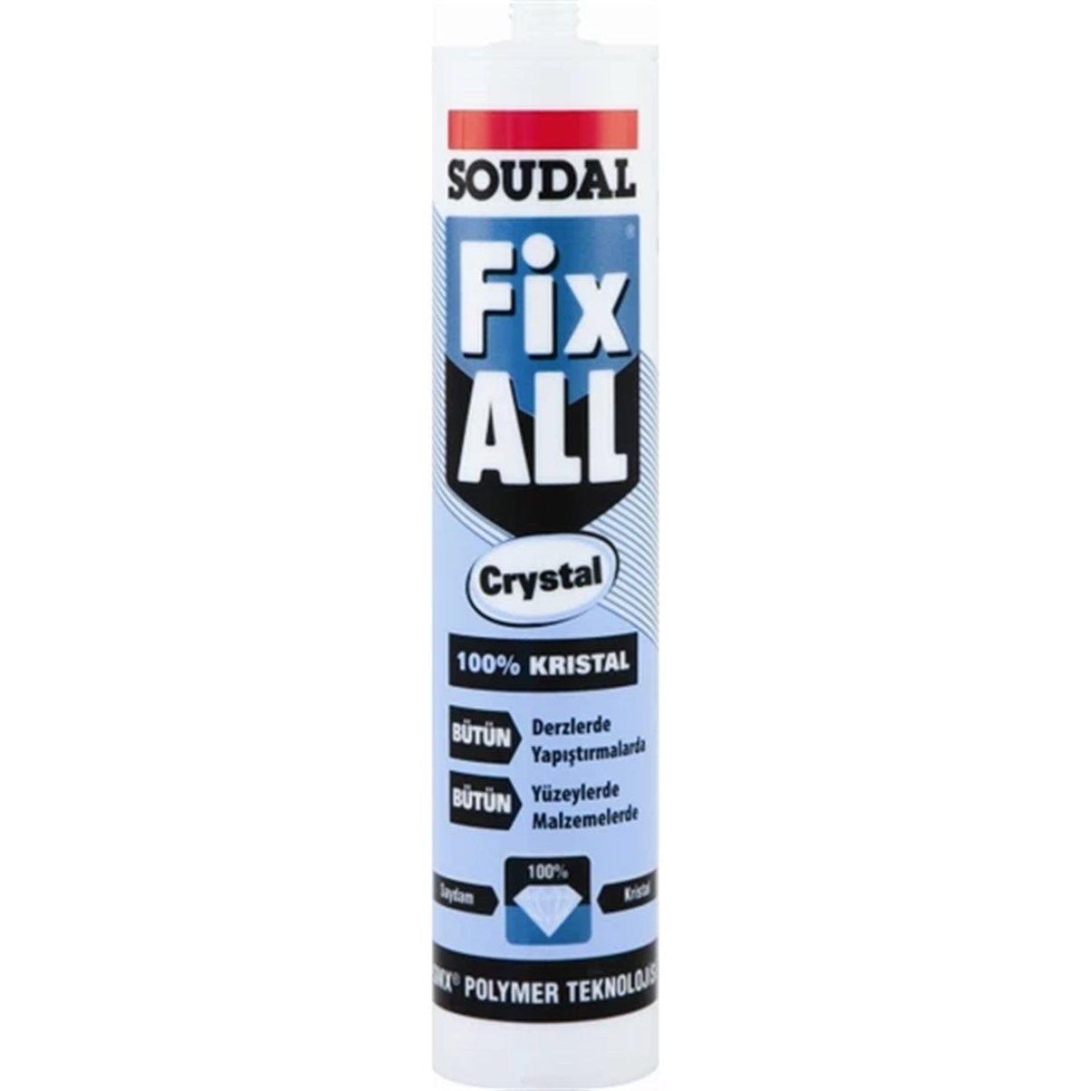 SOUDAL FIX ALL CRYSTAL SEFFAF 290 ML