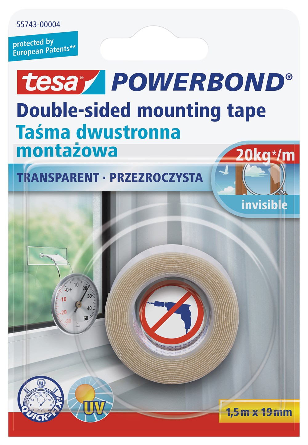 TESA 55743 KÖPÜK MONTAJ BANDI 19MMX1.5M