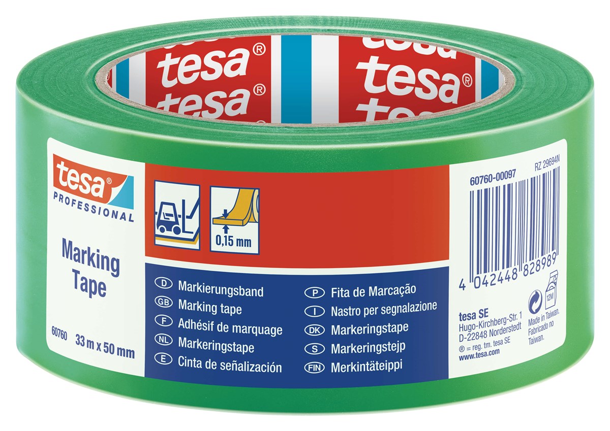 TESA 60760 YER ISARETLEME BANDI YESIL 50MMX33M